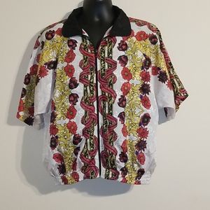 Argee vintage multi color short sleeved shirt